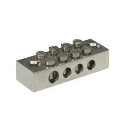 Niglon Niglon 4 Way Double Pole Earth Bar (Sold in 1's) - Niglon Niglon 4 Way Double Pole Earth Bar (Sold in 1's)