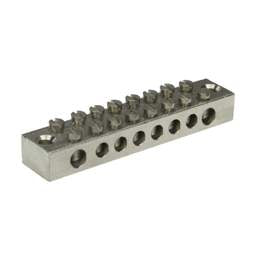 Niglon Niglon 8 Way Double Pole Earth Bar (Sold in 1's) - Niglon Niglon 8 Way Double Pole Earth Bar (Sold in 1's)