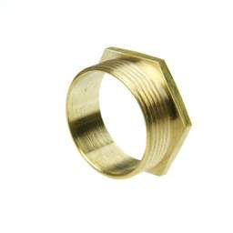 Niglon Niglon 1½" (38mm) Short Male Bush Brass (Sold in 1's) - Niglon Niglon 1½" (38mm) Short Male Bush Brass (Sold in 1's)