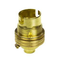 Niglon Niglon 10mm Entry BC B22 Shade Ring Lampholder Brass (Sold in 1's) - Niglon Niglon 10mm Entry BC B22 Shade Ring Lampholder Brass (Sold in 1's)