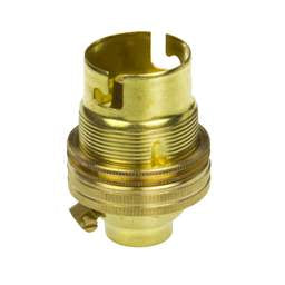Niglon Niglon ½" Entry BC B22 Shade Ring Lampholder Brass (Sold in 1's) - Niglon Niglon ½" Entry BC B22 Shade Ring Lampholder Brass (Sold in 1's)
