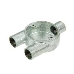 Niglon Niglon 20mm 3 Way Y Trouser Galvanised Conduit Box (Sold in 1's) - Niglon Niglon 20mm 3 Way Y Trouser Galvanised Conduit Box (Sold in 1's)