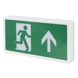 EMERGECNY LIGHTING NVC Lighting Lexington LiFe 3W LED Maintained Self Test Emergency Exit Box with Up ISO Legend - EMERGECNY LIGHTING NVC Lighting Lexington LiFe 3W LED Maintained Self Test Emergency Exit Box with Up ISO Legend