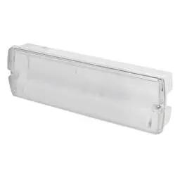 EMERGECNY LIGHTING NVC Lighting Nebraska LiFe 2.3W LED Maintained Self Test Emergency Bulkhead with Euro Legends - EMERGECNY LIGHTING NVC Lighting Nebraska LiFe 2.3W LED Maintained Self Test Emergency Bulkhead with Euro Legends