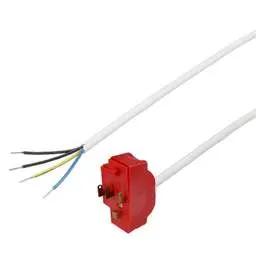 cieling rose Olson 6A 4 Pin Prewired Plug with 2m LSF Cable Red - cieling rose Olson 6A 4 Pin Prewired Plug with 2m LSF Cable Red