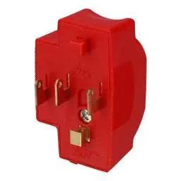 cieling rose Olson 6A 4 Pin Plug Red - cieling rose Olson 6A 4 Pin Plug Red
