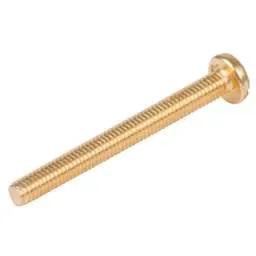 Olympic Fixings M4 x 40mm Pan Head Slot Screws Brass (Pack of 100)