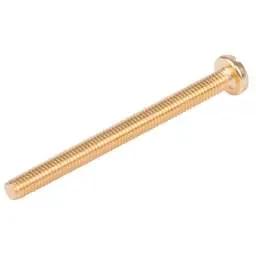 Olympic Fixings M4 x 50mm Pan Head Slot Screws Brass (Pack of 100)
