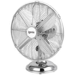 COOLING FANS Igenix 12" Desk Fan Chrome - COOLING FANS Igenix 12" Desk Fan Chrome