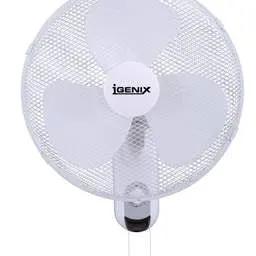 COOLING FANS Igenix 16" Wall Mounted Fan White - COOLING FANS Igenix 16" Wall Mounted Fan White