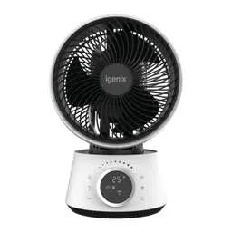 COOLING FANS Igenix 9" Digital Air Circulator Turbo Fan White - COOLING FANS Igenix 9" Digital Air Circulator Turbo Fan White