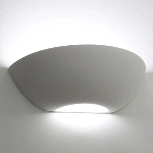 Tornado Lighting T6223 Curved Plaster Wall Light (1x 15w 2000lm Dimmable) - Tornado Lighting T6223 Curved Plaster Wall Light (1x 15w 2000lm Dimmable)