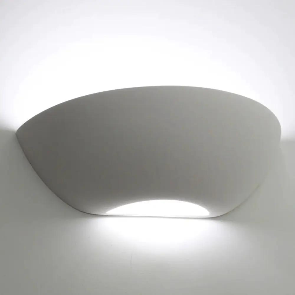 Tornado Lighting T6223 Curved Plaster Wall Light (Integrated Emergency Option) - 1x 10w 900lm - Tornado Lighting T6223 Curved Plaster Wall Light (Integrated Emergency Option) - 1x 10w 900lm