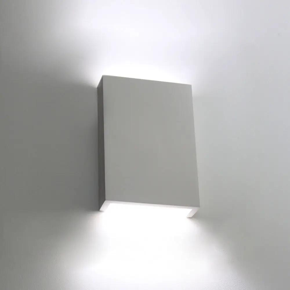 Tornado Lighting TR5226 SlimLine Linear Plaster Small Panel Wall Light (Integrated Emergency Option) - Twin 3.2w Mini GU10 600lm - Tornado Lighting TR5226 SlimLine Linear Plaster Small Panel Wall Light (Integrated Emergency Option) - Twin 3.2w Mini GU10 600lm