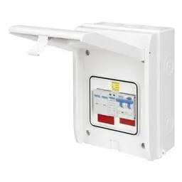 ev charger Proteus EV 40A EV Metal Clad IP65 Distribution Board with 40A B Curve RCBO and Type 2 SPD - ev charger Proteus EV 40A EV Metal Clad IP65 Distribution Board with 40A B Curve RCBO and Type 2 SPD