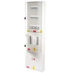 ev charger Proteus EV 6 Way TP+N Populated Distribution Board with 200A Mains Incomer / RCDs - ev charger Proteus EV 6 Way TP+N Populated Distribution Board with 200A Mains Incomer / RCDs