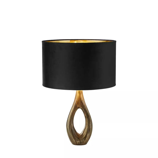 searchlight table lamps Bucklow Table Lamp- Antique Brass Metal & Black Velvet Shade - searchlight table lamps Bucklow Table Lamp- Antique Brass Metal & Black Velvet Shade