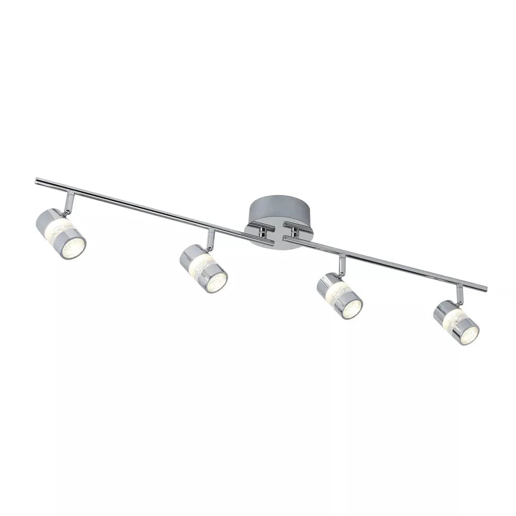 searchlight spots Bubbles 4Lt Split Bar Spotlight - Chrome & Bubble Acrylic - searchlight spots Bubbles 4Lt Split Bar Spotlight - Chrome & Bubble Acrylic