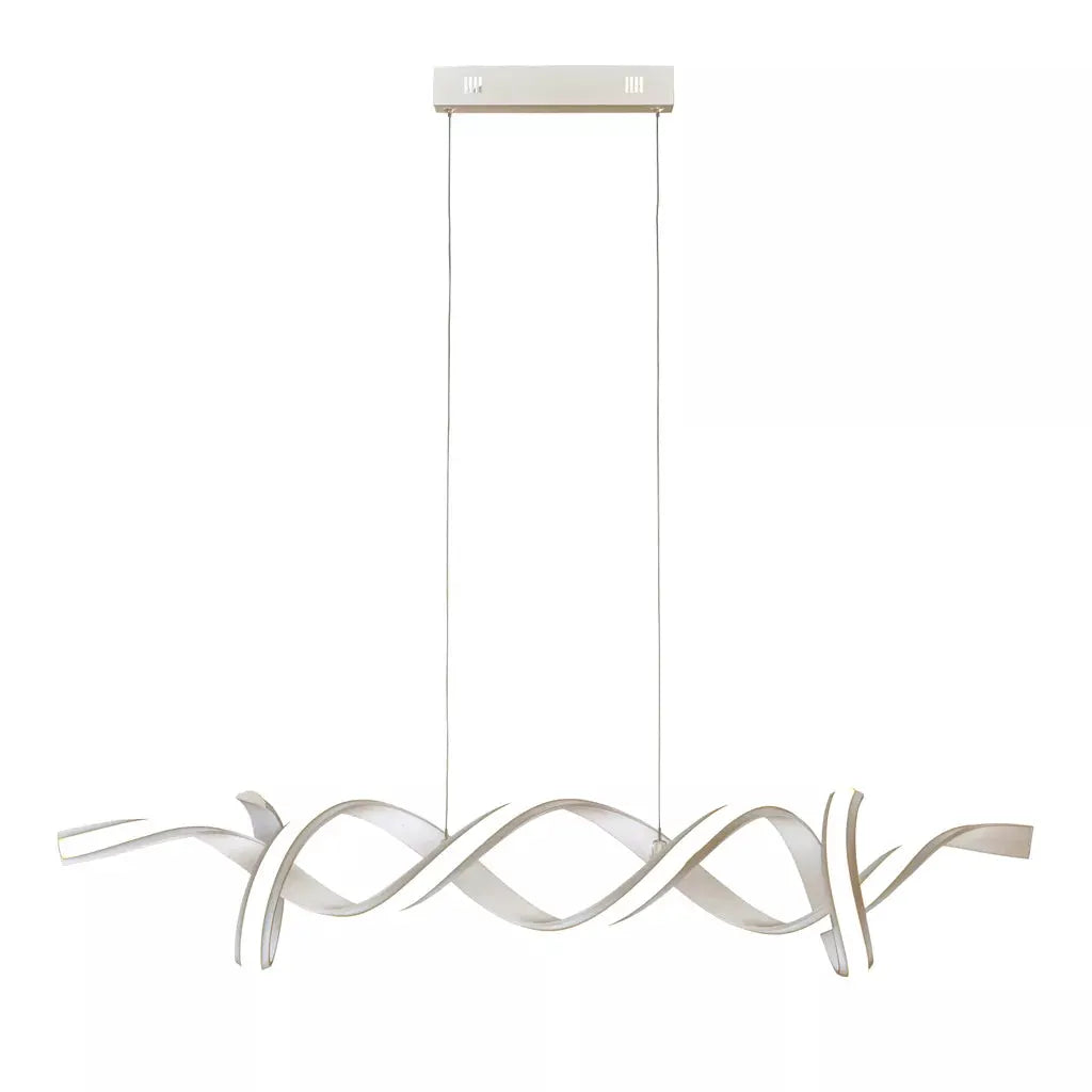 Searchlight Pendant Lights Music LED Ceiling Pendant - Satin Silver & Opal - Searchlight Pendant Lights Music LED Ceiling Pendant - Satin Silver & Opal