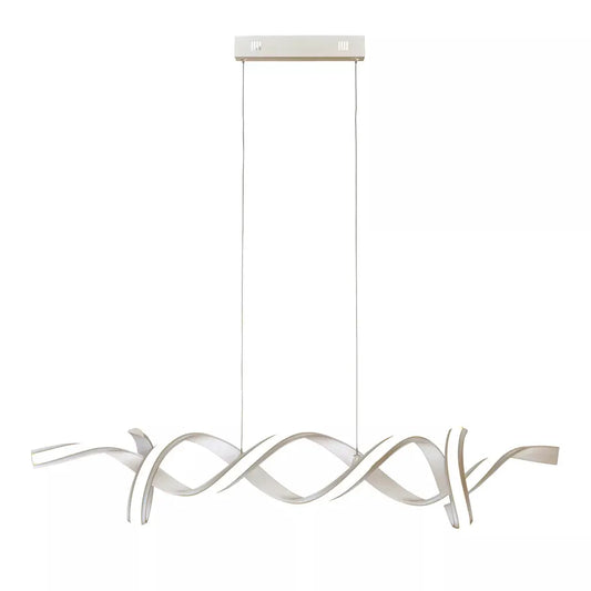 Searchlight Pendant Lights Music LED Ceiling Pendant - Satin Silver & Opal - Searchlight Pendant Lights Music LED Ceiling Pendant - Satin Silver & Opal