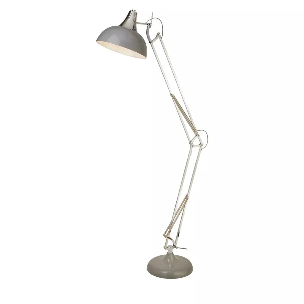 Searchlight Table Lamps Goliath Task Lamp - Chrome & Grey Metal - Floor Lamps Searchlight Table Lamps Goliath Task Lamp - Chrome & Grey Metal Floor Lamps