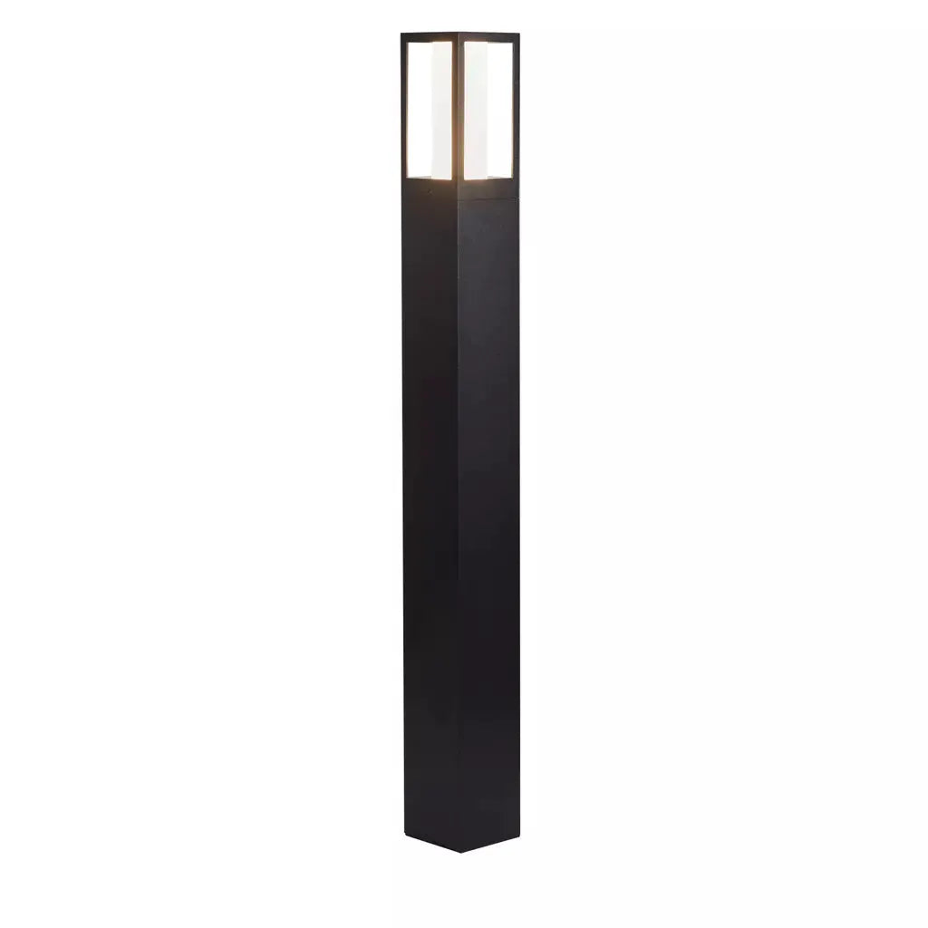Searchlight Outdoor Bollards Avenue Outdoor Post - Black Metal & Matt White Polycarbonate - Searchlight Outdoor Bollards Avenue Outdoor Post - Black Metal & Matt White Polycarbonate