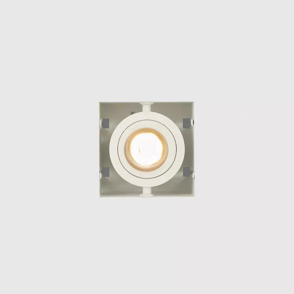 Searchlight Downlights Sablons 1 Square Adjustable Trimless, GU10, White - Searchlight Downlights Sablons 1 Square Adjustable Trimless, GU10, White