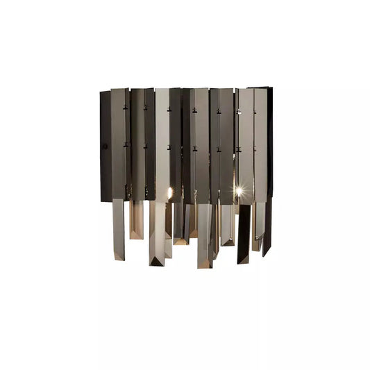 searchlight wall lights Rotunda 2Lt Wall Light Chrome & Smoked Crystal - searchlight wall lights Rotunda 2Lt Wall Light Chrome & Smoked Crystal