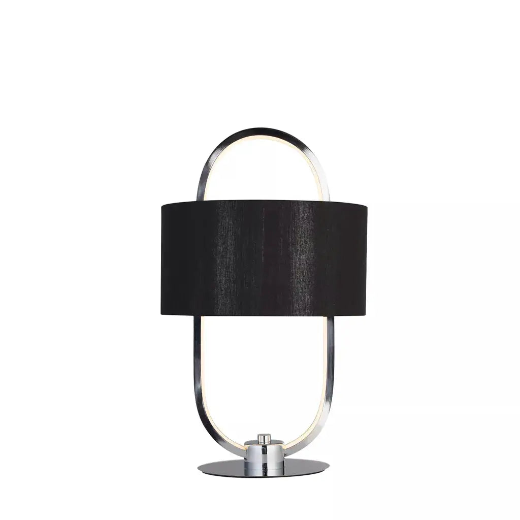 searchlight table lamps Madrid Table Lamp - Chrome Metal & Black Fabric Shade - searchlight table lamps Madrid Table Lamp - Chrome Metal & Black Fabric Shade