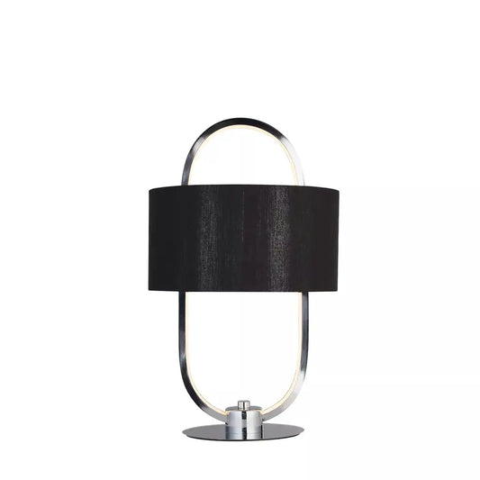 searchlight table lamps Madrid Table Lamp - Chrome Metal & Black Fabric Shade - searchlight table lamps Madrid Table Lamp - Chrome Metal & Black Fabric Shade