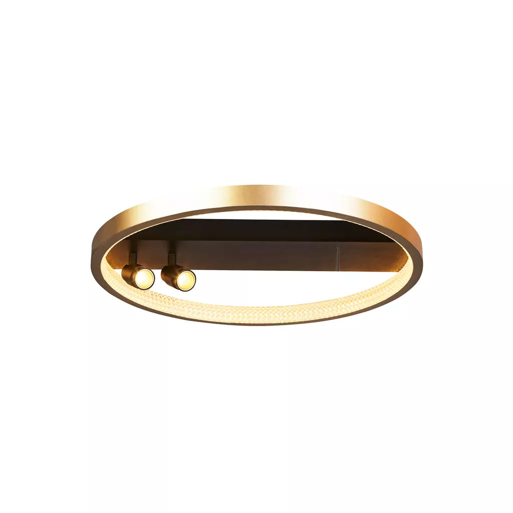 Searchlight Grace Flush - Black & Gold Metal - Ceiling Lights Searchlight Grace Flush - Black & Gold Metal Ceiling Lights