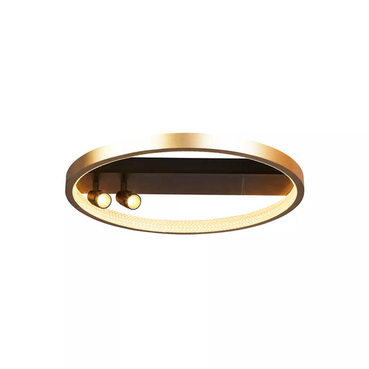 Searchlight Grace Flush - Black & Gold Metal - Ceiling Lights Searchlight Grace Flush - Black & Gold Metal Ceiling Lights
