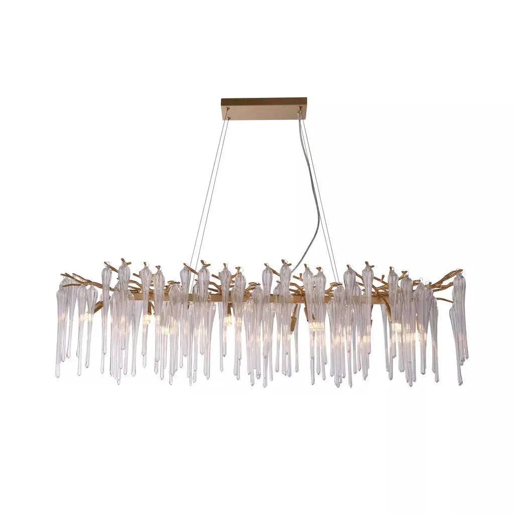 Searchlight Pendant Lights Heritage 10Lt Diner Bar Pendant, Gold Metal and Clear Glass - Searchlight Pendant Lights Heritage 10Lt Diner Bar Pendant, Gold Metal and Clear Glass