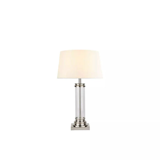 searchlight table lamps Pedestal Table Lamp - Satin Silver, Glass & Cream Fabric - searchlight table lamps Pedestal Table Lamp - Satin Silver, Glass & Cream Fabric