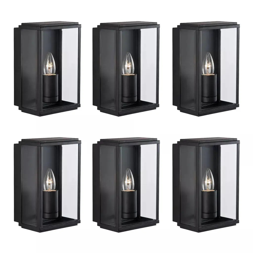 outdoor walllights Promo Pack of 6 - 8204BK - outdoor walllights Promo Pack of 6 - 8204BK