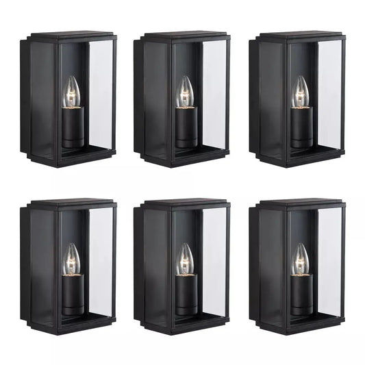 outdoor walllights Promo Pack of 6 - 8204BK - outdoor walllights Promo Pack of 6 - 8204BK