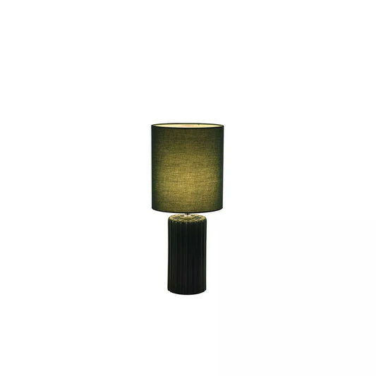 searchlight table lamps Groove 1Lt Table Lamp, Olive Green with matching Shade - searchlight table lamps Groove 1Lt Table Lamp, Olive Green with matching Shade