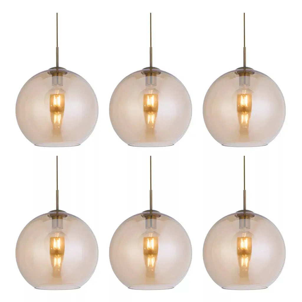 Searchlight Pendant Lights Promo Pack of 6 - 1632AM - Searchlight Pendant Lights Promo Pack of 6 - 1632AM
