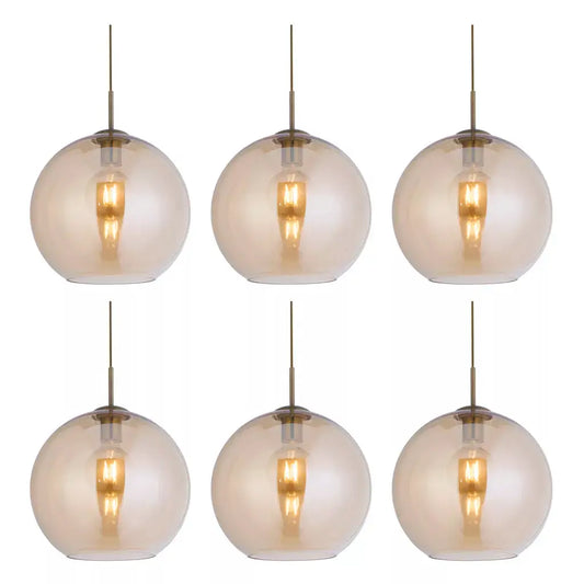 Searchlight Pendant Lights Promo Pack of 6 - 1632AM - Searchlight Pendant Lights Promo Pack of 6 - 1632AM