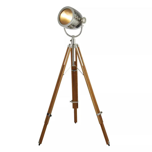 Searchlight Table Lamps Lux & Belle Tripod Floor Lamp - Wood & Steel - Floor Lamps Searchlight Table Lamps Lux & Belle Tripod Floor Lamp - Wood & Steel Floor Lamps