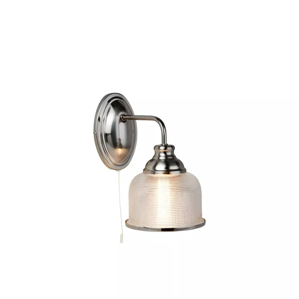 searchlight wall lights Bistro II Wall Light - Satin Silver & Holophane Style Glass - searchlight wall lights Bistro II Wall Light - Satin Silver & Holophane Style Glass