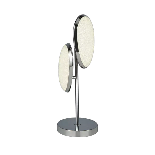 searchlight table lamps Lori 2Lt LED Table Lamp - Chrome & Crushed Ice Effect Shade - searchlight table lamps Lori 2Lt LED Table Lamp - Chrome & Crushed Ice Effect Shade