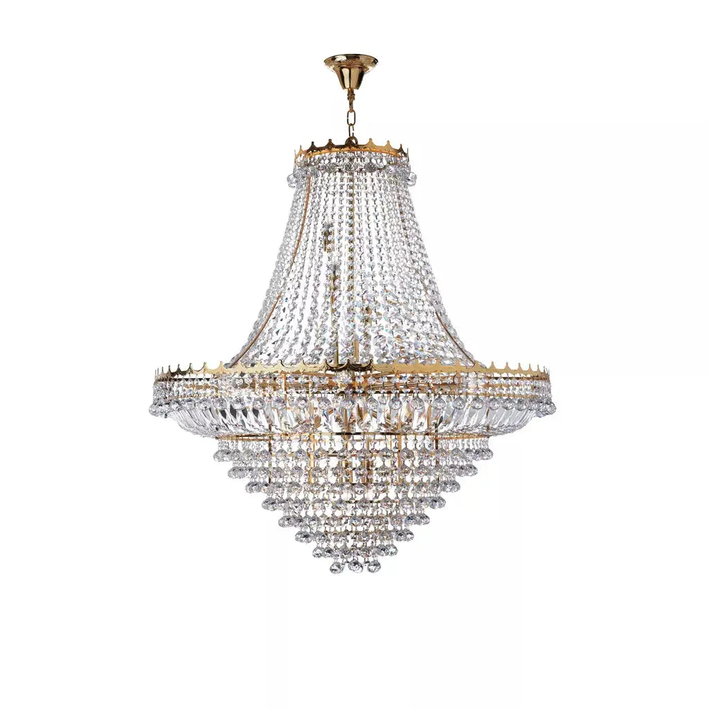 searchlight chandlier Versailles 19Lt Chandelier - Gold Metal & Crystal - searchlight chandlier Versailles 19Lt Chandelier - Gold Metal & Crystal