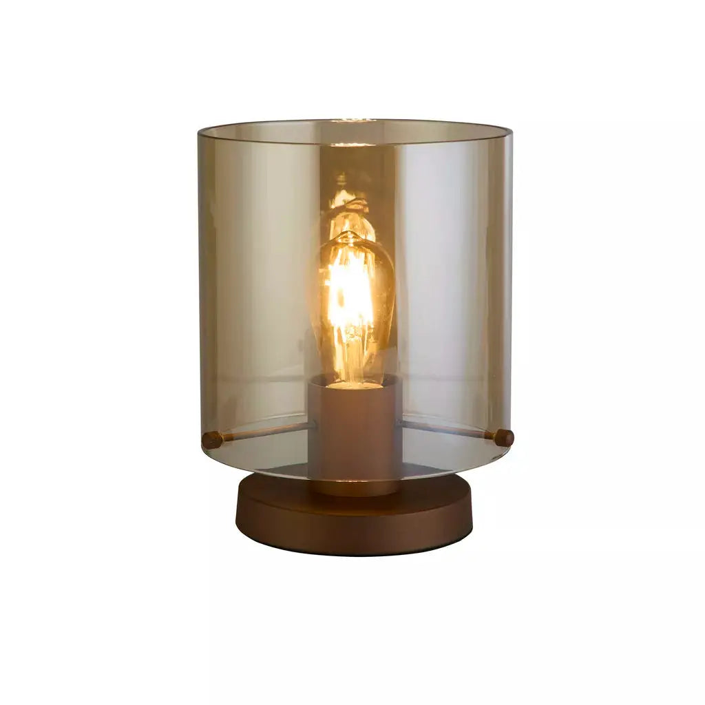 searchlight table lamps Sweden 1Lt Table Lamp, Mocha Metal with Amber Glass - searchlight table lamps Sweden 1Lt Table Lamp, Mocha Metal with Amber Glass