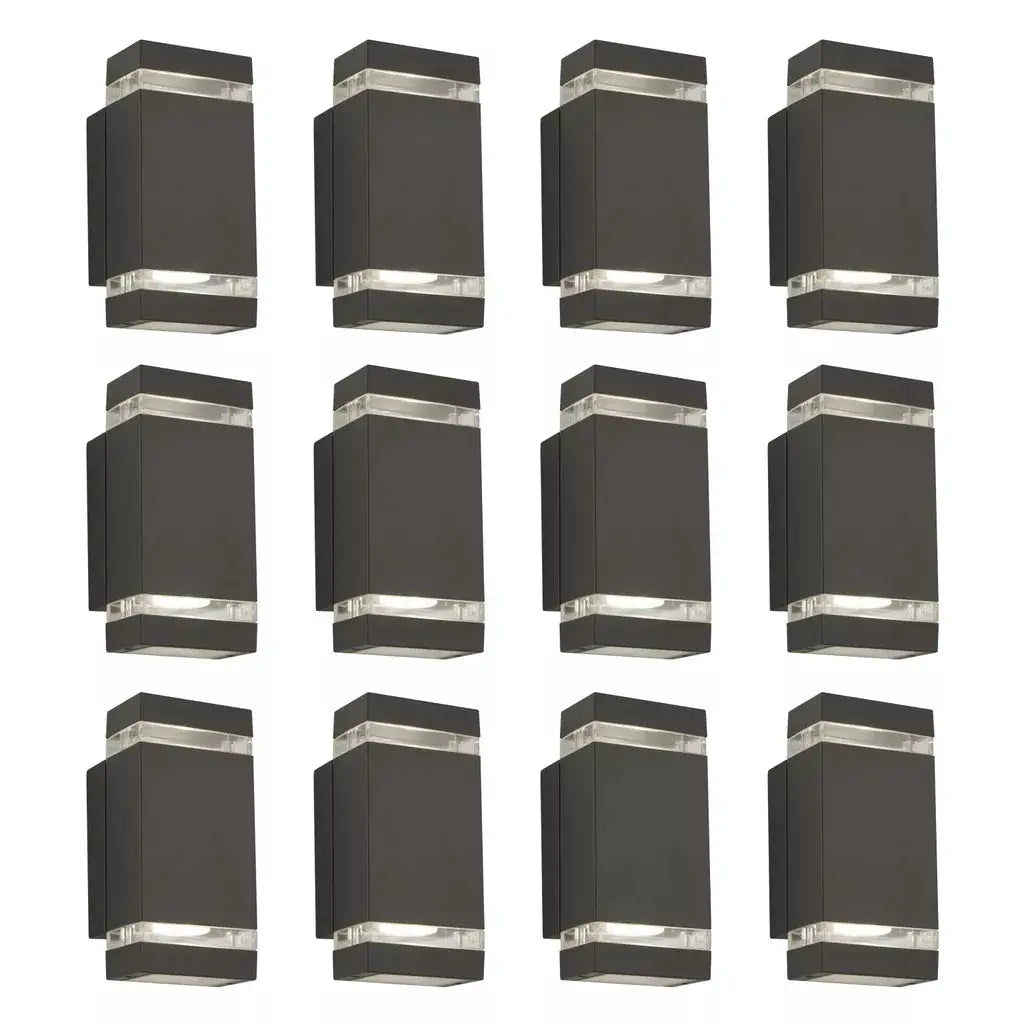 outdoor walllights Promo Pack of 12 - 1002-2GY-LED - outdoor walllights Promo Pack of 12 - 1002-2GY-LED