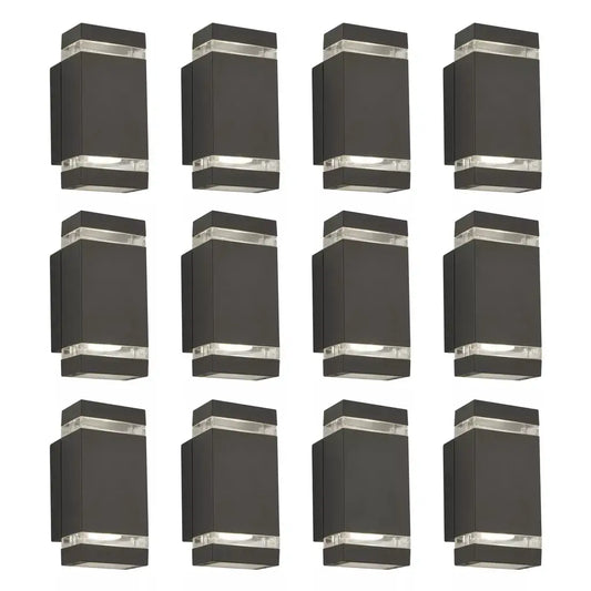 outdoor walllights Promo Pack of 12 - 1002-2GY-LED - outdoor walllights Promo Pack of 12 - 1002-2GY-LED