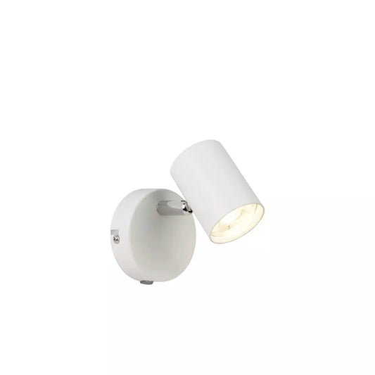 searchlight spots Rollo Spotlight Wall Light - White Metal - searchlight spots Rollo Spotlight Wall Light - White Metal