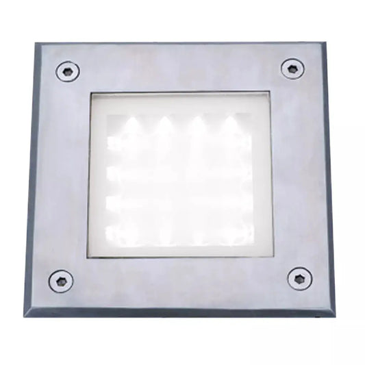 Searchlight Outdoor Bollards Walkover LED Recessed Square Walkover - Stainless Steel - Searchlight Outdoor Bollards Walkover LED Recessed Square Walkover - Stainless Steel