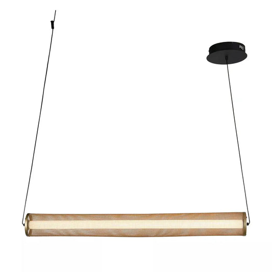 Searchlight Pendant Lights Thread LED Pendant Gold Mesh and Matt Black - Searchlight Pendant Lights Thread LED Pendant Gold Mesh and Matt Black