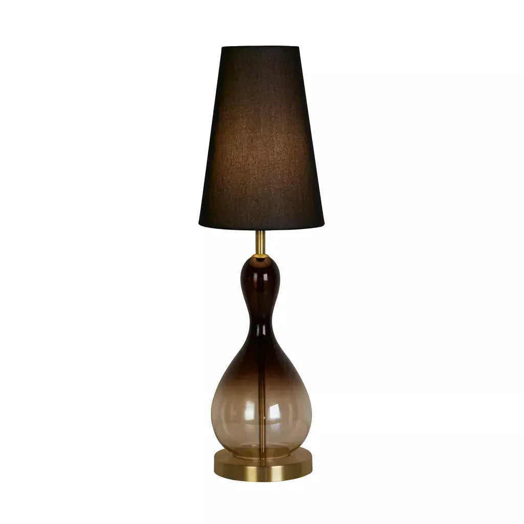 searchlight table lamps Marakesh 1Lt Table Lamp Satin Brass Metal Black Ombre Glass - searchlight table lamps Marakesh 1Lt Table Lamp Satin Brass Metal Black Ombre Glass